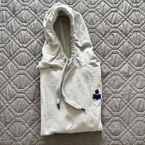 ISABEL MARANT GRAY MATTE HOODIE SIZE SMALL - Picture 3 of 9